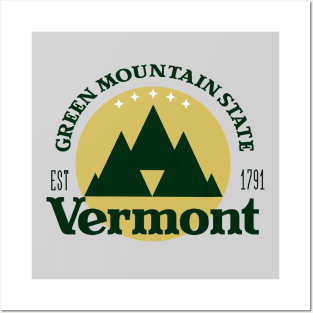 Vermont, The Green Mountain State Posters and Art